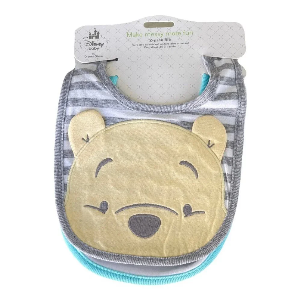 Disney Store Disney Baby Winnie The Pooh and Friends Tigger Piglet Baby Bib Set